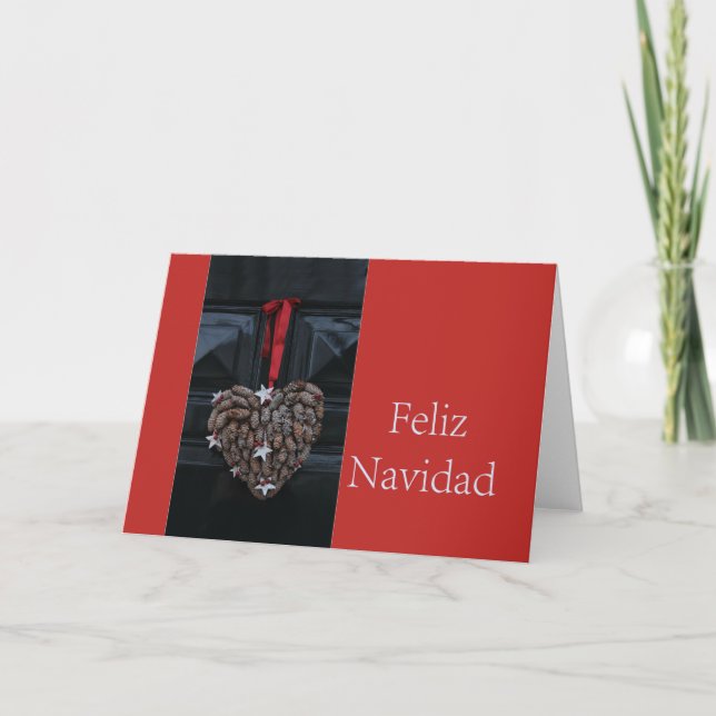 Carte de Noël espagnole Feliz Navidad (Devant)