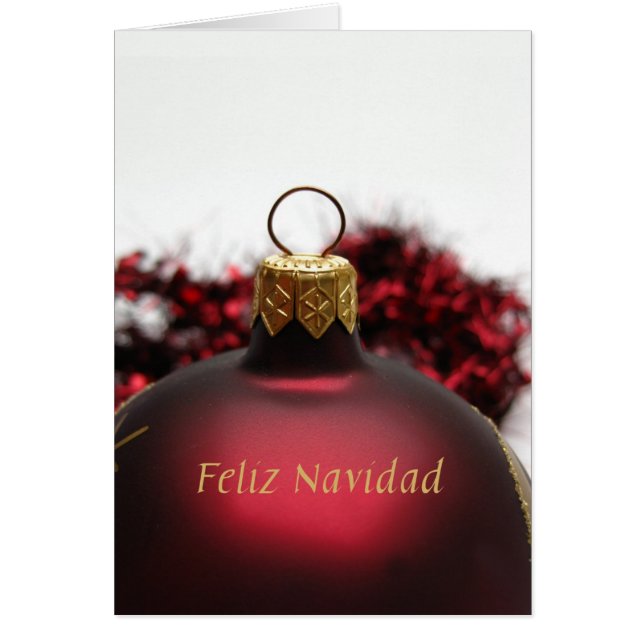 Carte de Noël espagnole Feliz Navidad (Devant)