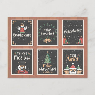 CARTE DE NOËL ESPAGNOLE FELIZ NAVIDAD