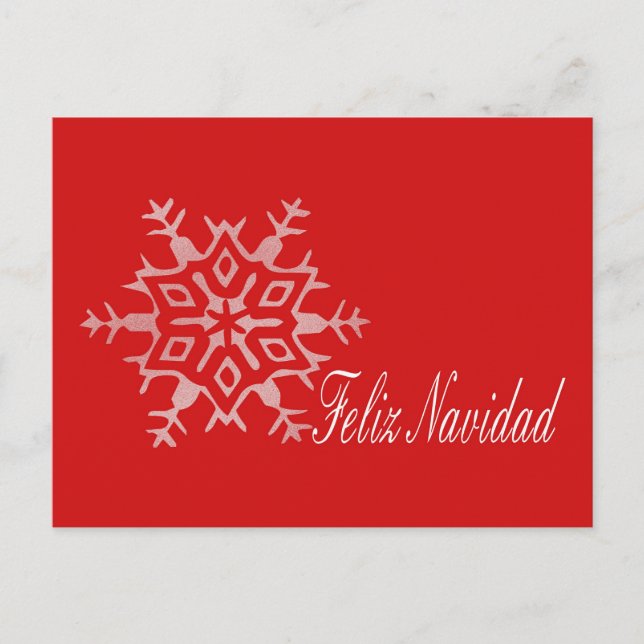 Carte de Noël espagnole Feliz Navidad (Devant)