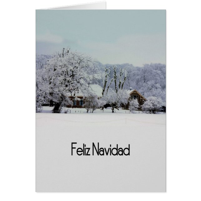 Carte de Noël espagnole Feliz Navidad (Devant)