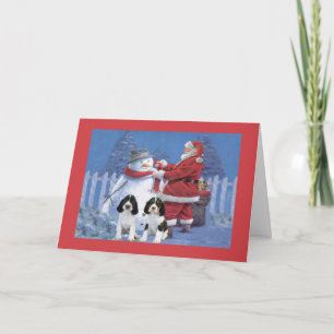 Carte de Noël espagnole Springer Père Noël et