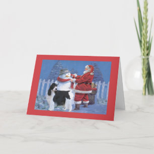 Carte de Noël espagnole Springer Père Noël et