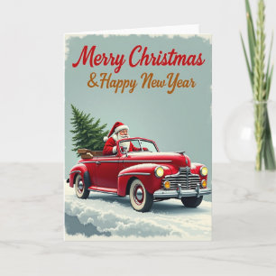 Carte de Noël et Nouvel An du Père Noël