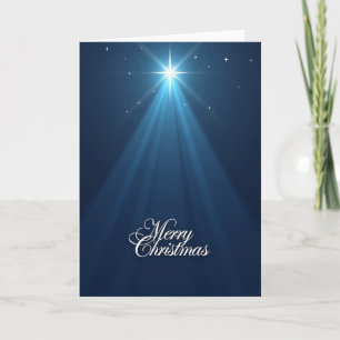 Carte de Noël Étoile Radieuse