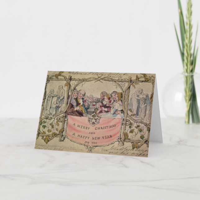 Carte de Noël, exemple de Noël connu (Devant)