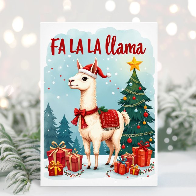 Carte de Noël Fa La La Llama (Créateur téléchargé)