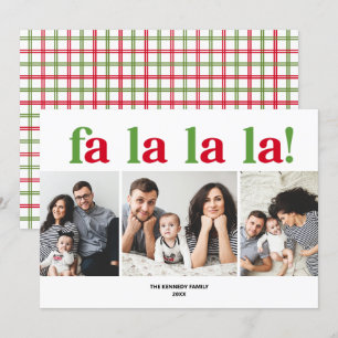 Carte de Noël Fa La Trois
