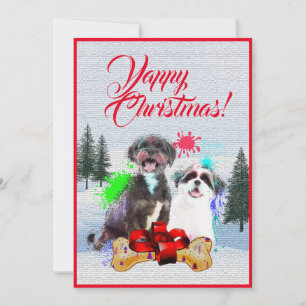 Carte de Noël facile personnalisable drôle pour ch