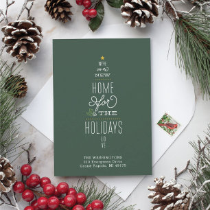 Carte de Noël Faire-part de déménagement Nouvelle