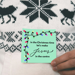 Carte de Noël : Faisons de Jésus au centre