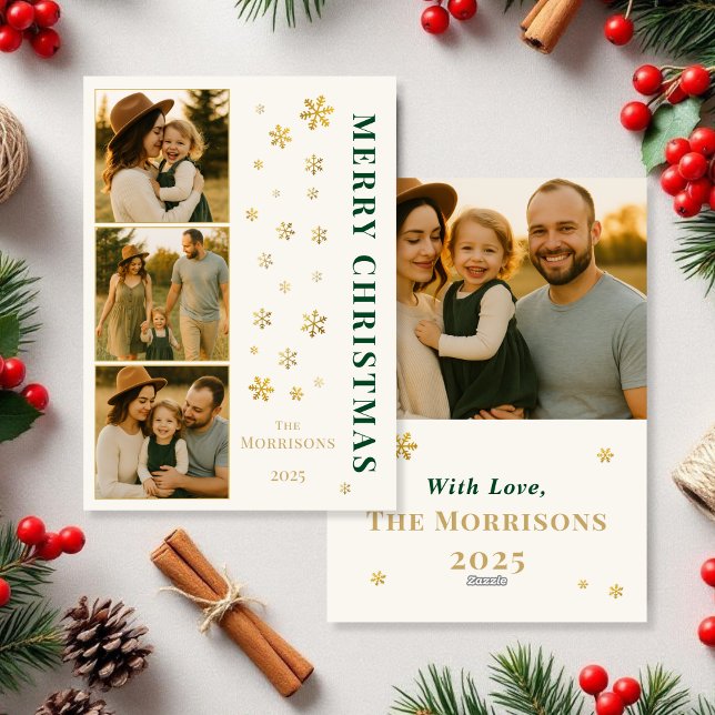 Carte de Noël Familiale Économique (Créateur téléchargé)