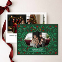Carte de Noël familiale Papel Picado