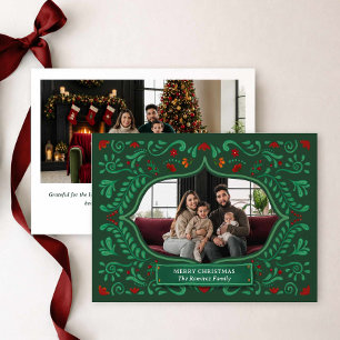 Carte de Noël familiale Papel Picado