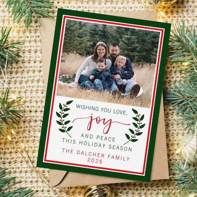 Carte de Noël Famille Joyeuses Fêtes 2024 (Créateur téléchargé)