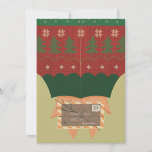 Carte de Noël fantaisiste "À Père Noël" 5x7-Noël