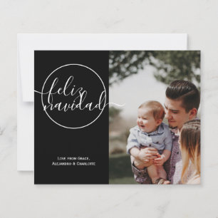 Carte de Noël Feliz Navidad photo personnalisée à