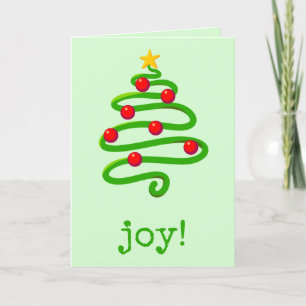 Carte de Noël Festif Tree