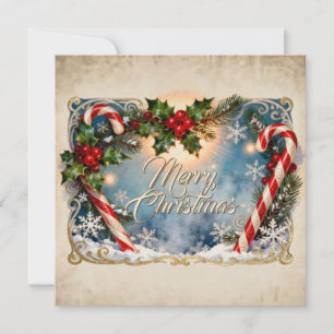 Carte de Noël festive avec éclat