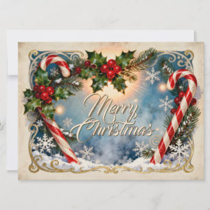 Carte de Noël festive avec éclat