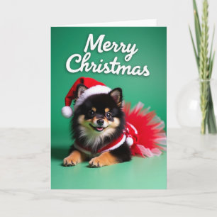 Carte de Noël festive et duveteuse