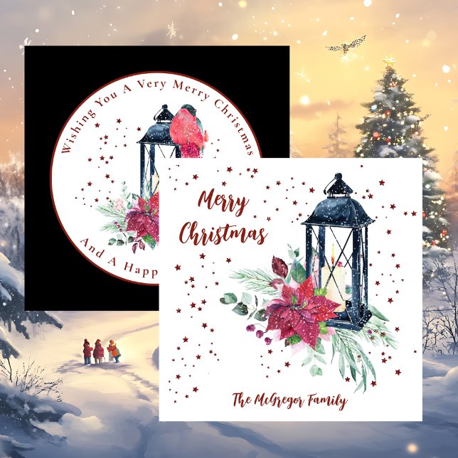 Carte de Noël festive moderne (Festive Modern Christmas Card)