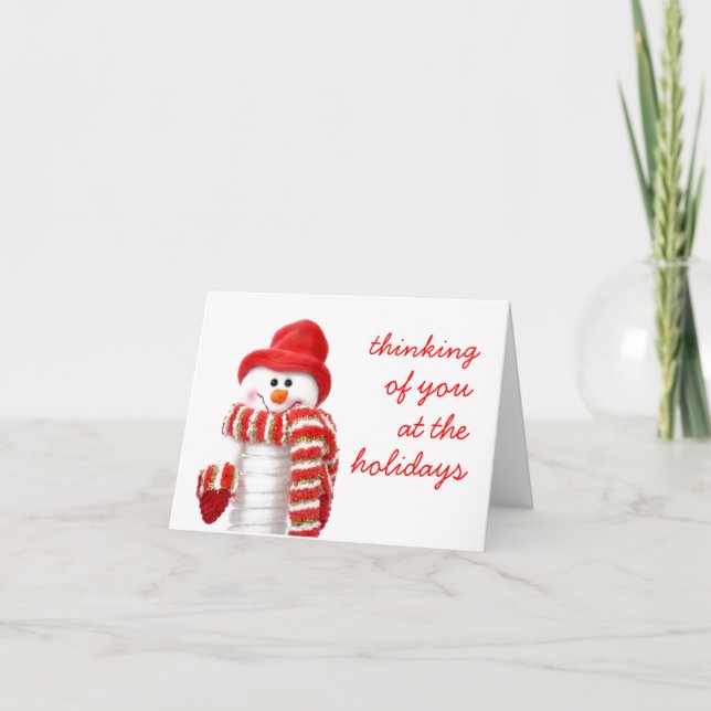 Carte de Noël Festive Snowman (Devant)