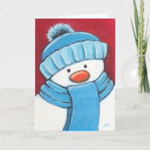 Carte de Noël Festive Snowman