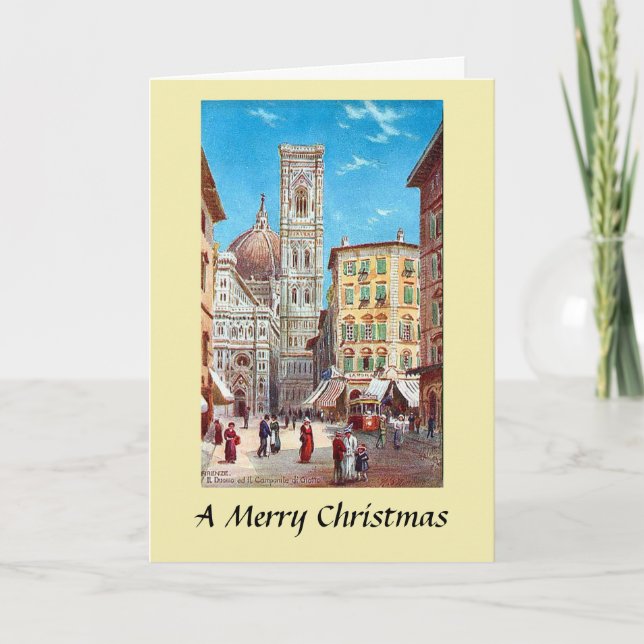 Carte de Noël - Florence, Italie (Devant)