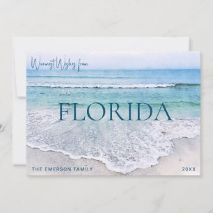 CARTE DE NOËL FLORIDE   CARTE DE FÊTES À THÈME PLA
