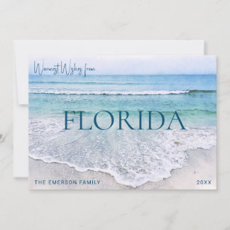 CARTE DE NOËL FLORIDE | CARTE DE FÊTES À THÈME PLA