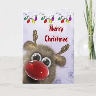 Carte de Noël Fluffy mignonne