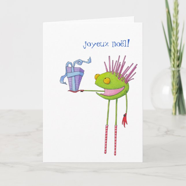 Carte de Noël française Critère Cédric (Devant)