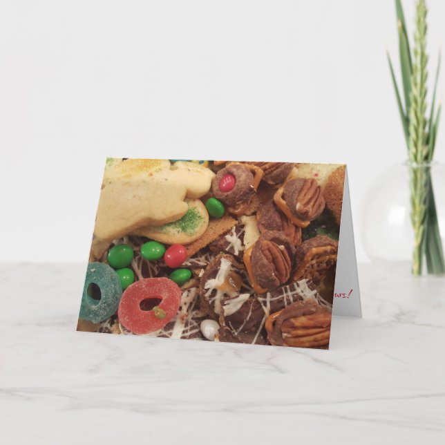 Carte de Noël "Friandises des Fêtes" (Devant)
