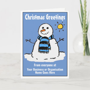 Carte de Noël Fun Snowman Company.