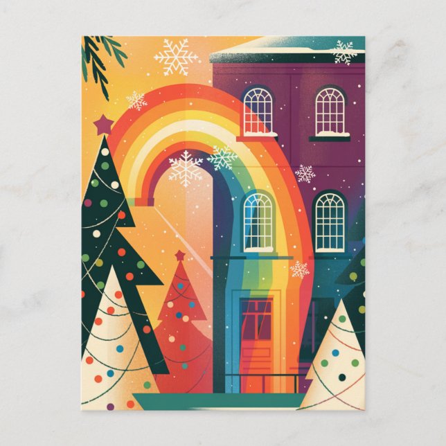 Carte de Noël Gay moderne simple et élégant (Devant)