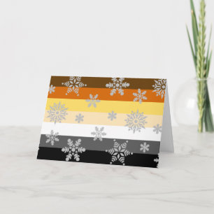 Carte de Noël Gay Pride simple et élégante