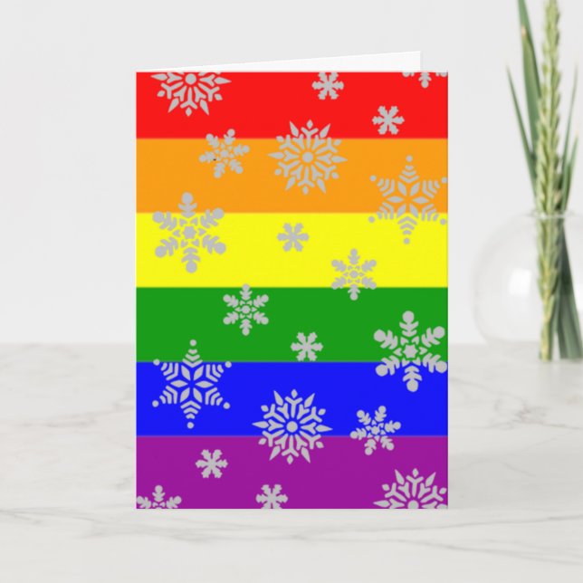 Carte de Noël gay simple et élégante (Devant)