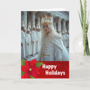 Carte de Noël Gay Suédois LightFest de la Sainte L