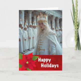 Carte de Noël Gay Swedish LightFest of St. Lucian