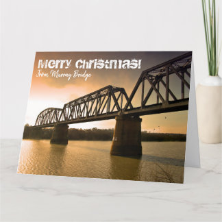 Carte de Noël géante de pont de Murray