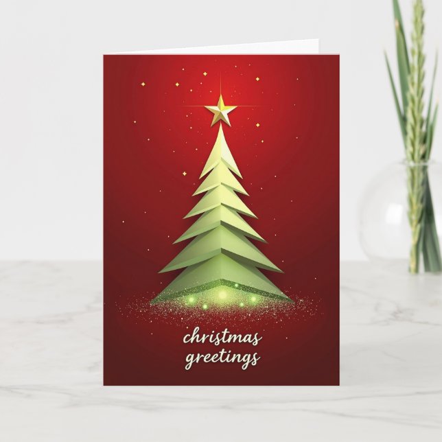 Carte de Noël géométrique (Devant)
