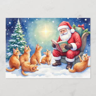 Carte de Noël Ginger Colour Cats