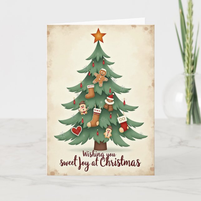 Carte de Noël Gingerbread Folk (Devant)