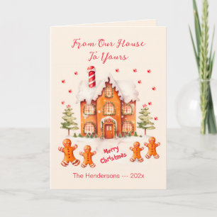 Carte de Noël Gingerbread From Our House