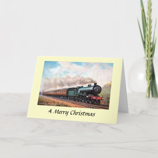 Carte de Noël - GNR Train (Devant)