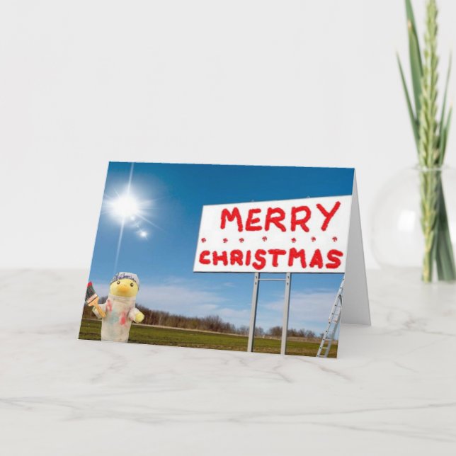 Carte de Noël graffiti Joyeux Noël (Devant)