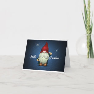 Carte de Noël Grandson Gnome