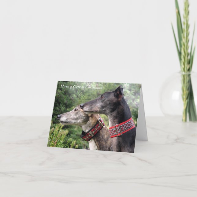 Carte de Noël Greyhound (p33) (Devant)