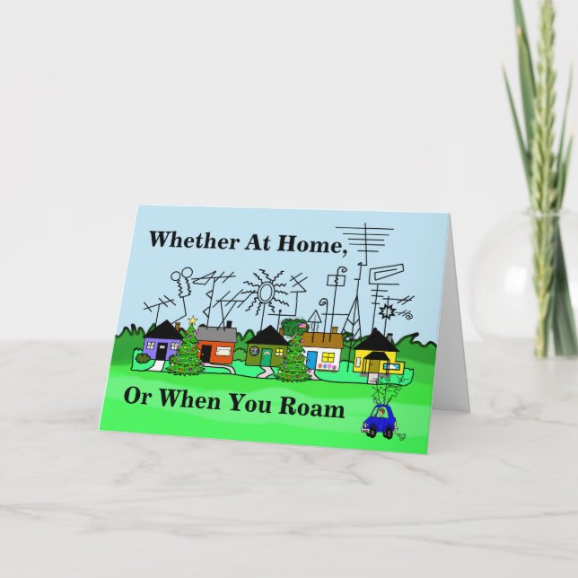 Carte de Noël Ham Radio HOA & Mobile Rig (Devant)